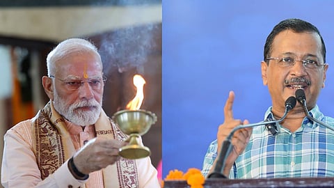 നരേന്ദ്ര മോദി, അരവിന്ദ് കെജ്‌രിവാൾ