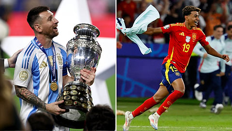Lionel Messi vs Lamine Yamal comparison