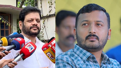 വി.കെ. ശ്രീകണ്ഠൻ, രാഹുൽ മാങ്കൂട്ടത്തിൽ 