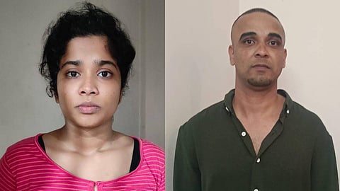 കേസിൽ പിടിയിലായ കല്യാണി, ഉനൈസ്