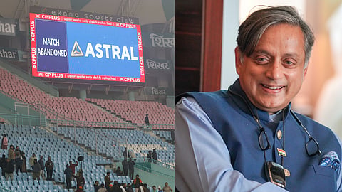 Shashi Tharoor on lucknow fog