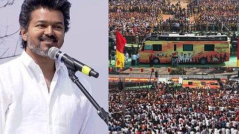 'ഡിഎംകെ ദുഷിച്ചത്, ടിവികെ വിശുദ്ധം'; ഈറോഡില്‍ ആഞ്ഞടിച്ച് വിജയ് 