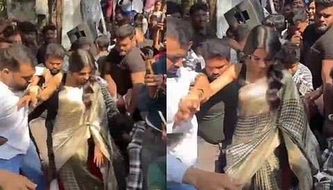 ആരാധകർക്ക് ഇടയിൽപ്പെട്ട നടി സമാന്ത 