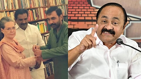 പോറ്റിയും സോണിയ ഗാന്ധിയുമൊപ്പമുള്ള ചിത്രം, വി.ഡി. സതീശൻ