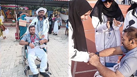മത്സരാർഥിക്ക് വാച്ച് ഊരി നൽകി ടീച്ചർ; ബഡ്സ് സ്കൂൾ കായികമേളയിലെ സ്നേഹക്കാഴ്ച