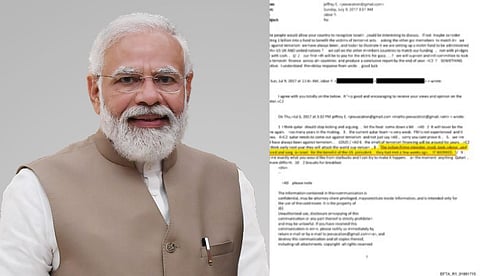 എപ്സ്റ്റീന്‍ ഫയല്‍സില്‍ മോദിയുടെ പേര്; പരാമര്‍ശങ്ങള്‍ ഒരു കുറ്റവാളിയുടെ പാഴ്‌വാക്ക് എന്ന് ഇന്ത്യ 