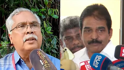 സ്വർണക്കൊള്ളയിൽ യുഡിഎഫ് നേതാക്കൾ ജയിലിൽ പോകുമെന്ന് ബിനോയ് വിശ്വം; ഒരാൾ പോലും പോകില്ലെന്ന്  കെ.സി. വേണുഗോപാൽ 