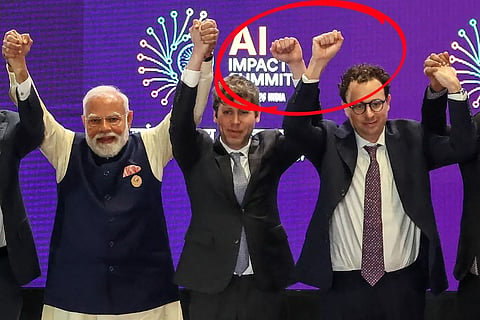 Awkward Fist Bump at AI Summit Highlights Rivalry Between OpenAI and Anthropic CEOs