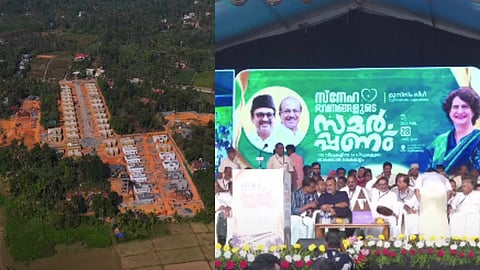 വയനാട് പുനരധിവാസം: മുസ്ലീം ലീഗ് നിര്‍മിച്ച സ്നേഹ ഭവനങ്ങളുടെ താക്കോൽ കൈമാറി; ആദ്യഘട്ടത്തിൽ നൽകുന്നത് 51 വീടുകൾ