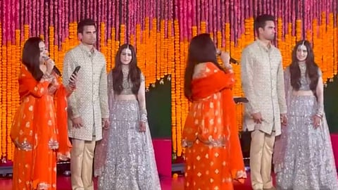ഇത്രയ്ക്ക് 'ഇന്‍വെര്‍ട്ടര്‍' ആയിരുന്നോ അര്‍ജുന്‍ ടെണ്ടുല്‍ക്കര്‍; വിവാഹ വേദിയിലെ ദൃശ്യങ്ങള്‍ വൈറല്‍ 
