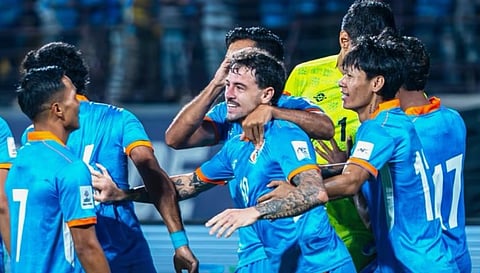 എഎഫ്‌സി യോഗ്യത മത്സരം;  ഹോങ്കോങിനെ തകർത്ത് ഇന്ത്യ, വർഷങ്ങൾക്കിപ്പുറം നീലകടലായി കലൂർ സ്റ്റേഡിയം 