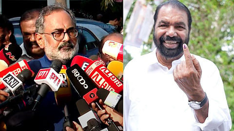 നേമത്ത് ആശങ്കയ്ക്ക് ഇടയില്ലെന്ന് വി. ശിവൻകുട്ടി; കേരളം മാറണം, മാറാത്തത് മാറ്റണമെന്ന് രാജീവ് ചന്ദ്രശേഖർ