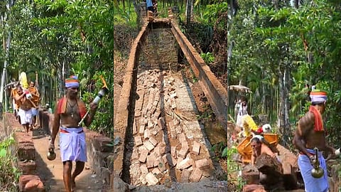 കർണാടക മൂഡ്ബിദ്രിയിൽ ഉത്സവഘോഷയാത്രയ്ക്കിടെ നടപ്പാലം തകർന്ന് അപകടം; ദൃശ്യങ്ങൾ പുറത്ത്