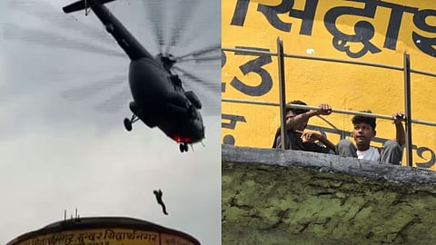 റീലെടുക്കാൻ വാട്ടർടാങ്കിന് മുകളിൽ കയറി,16 മണിക്കൂറോളം കുടുങ്ങിക്കിടന്ന യുവാക്കളെ രക്ഷപ്പെടുത്തി   