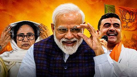 കാവി അണിയുമോ ബംഗാൾ? കേവലഭൂരിപക്ഷം കടന്ന് എൻഡിഎ! ഭബാനിപ്പൂരിൽ മമത വിയർക്കുന്നു