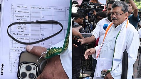 സണ്ണി ജോസഫും ടി. സിദ്ദീഖും ഉള്‍പ്പെടെ  അനുകൂലിച്ചത് കെ.സിയെ; എംഎൽഎമാരുടെ പിന്തുണ വ്യക്തമാക്കുന്ന രഹസ്യരേഖ പുറത്ത്