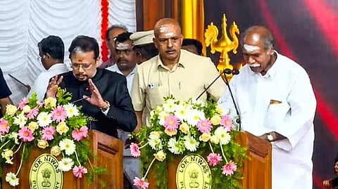 എൻ. രംഗസ്വാമിക്ക് അഞ്ചാമൂഴം; പുതുച്ചേരി മുഖ്യമന്ത്രിയായി സത്യപ്രതിജ്ഞ ചെയ്തു