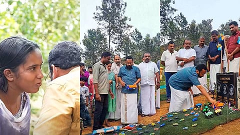 വാക്ക് പാലിച്ച് കെ. രാജൻ; സയനയുടെ മക്കള്‍ അന്ത്യവിശ്രമം കൊള്ളുന്ന പുത്തുമലയില്‍ എത്തി