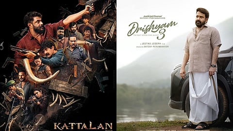 'കാട്ടാളൻ', 'ദൃശ്യം 3' പോസ്റ്ററുകൾ