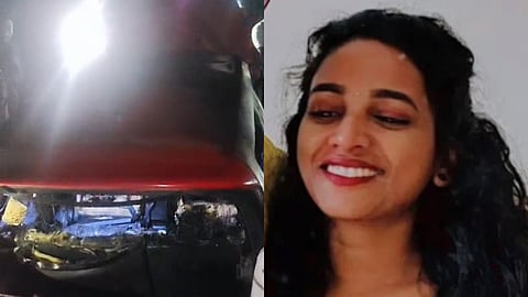 കോഴിക്കോട് ഓടിക്കൊണ്ടിരുന്ന കാറിന് തീപിടിച്ചു; ഗർഭിണിക്ക് ദാരുണാന്ത്യം