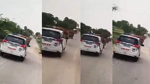 പാചകവാതക ക്ഷാമം; തെലങ്കാനയിൽ എൽപിജി സിലിണ്ടറുമായി പോയ വാഹനത്തിന് പൊലീസ് അകമ്പടി