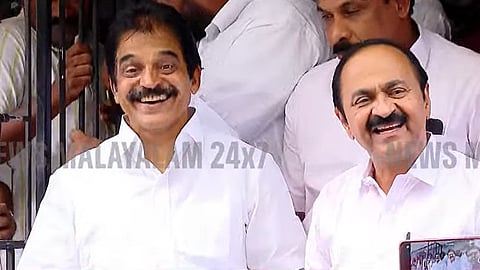 "ഞങ്ങൾ തമ്മിൽ രാഷ്‌ട്രീയ ബാല്യം മുതലുള്ള ആത്മബന്ധം";  നിർണായക കൂടിക്കാഴ്ചയ്ക്ക് പിന്നാലെ നിറഞ്ഞ ചിരിയോടെ കെ.സിയും വി.ഡിയും