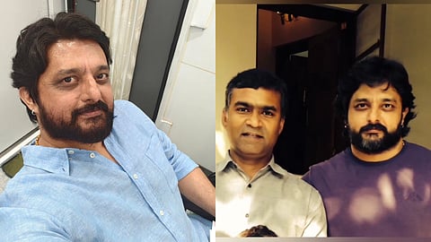 മധു വാര്യർ, കൂട്ടുകാരൻ ശ്രീജിത്തിനൊപ്പം