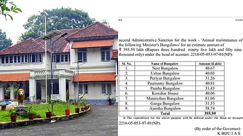 EXCLUSIVE | മന്ത്രി മന്ദിരങ്ങളുടെ അറ്റകുറ്റപ്പണികള്‍ക്കായി 3.95 കോടി രൂപ; ക്ലിഫ് ഹൗസിന് പണം അനുവദിക്കാതെ ഉത്തരവ് 