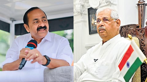 സത്യപ്രതിജ്ഞ പ്രോട്ടോക്കോളില്‍ വിവാദം; തമിഴ്‌നാട് മാതൃക വേണമെന്ന് വി.ഡി. സതീശന്‍, പറ്റില്ലെന്ന് ലോക്ഭവന്‍
