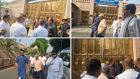 Congress leaders who visited Mayawati's house were sent back by security personnel