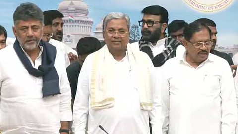 Siddaramaiah after resigning as Karnataka CM