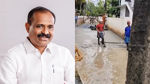 തിരുവനന്തപുരം കോർപ്പറേഷനിലെ വെള്ളക്കെട്ടിലെ റോഡ് നിർമാണം: സംഭവം അന്വേഷിക്കുമെന്ന് മേയർ