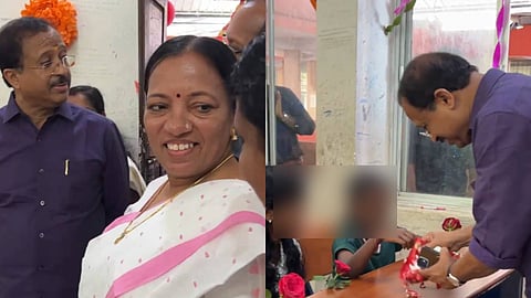 ട്രൈബൽ സ്കൂളിലെ കുട്ടികള്‍ക്ക് മിഠായി മേശയില്‍ ഇട്ടുകൊടുത്തു; എംഎല്‍എ വി. മുരളീധരന് വിമർശനം