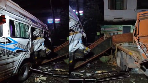 Two people die in a collision between a traveler and a tipper in Kondotti, Malappuram