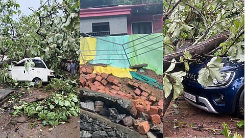 തൃശൂരിൽ മിന്നൽ ചുഴലി, വടക്കൻ കേരളത്തിൽ മഴ ശക്തം; വ്യാപക നാശനഷ്ടം 