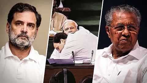 "മോദിയെ ആലിം​ഗനം ചെയ്ത രാ​ഹുലിന് പിണറായിയെ ആലിം​ഗനം ചെയ്യാനാകാത്തത് എന്തുകൊണ്ട്?" 