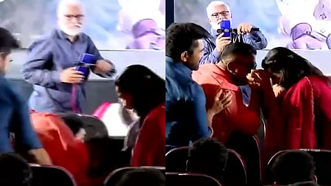 'നൂറു സാമി' പ്രീ റിലീസ് ചടങ്ങിനിടെ മിഷ്കിനും സ്വാസികയും