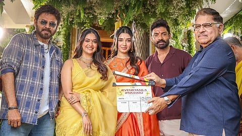 വിക്ടറി വെങ്കിടേഷ്- നന്ദമുരി കല്യാൺ റാം- അനിൽ രവിപുടി ചിത്രം ആരംഭിച്ചു; നിർമാണം ഷൈൻ സ്ക്രീൻസ് 