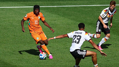 Ivory Coast player Yan Diomande