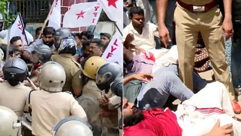 വീര്യം കുറഞ്ഞ മദ്യത്തിൻ്റെ നികുതിയിളവ്: ഡിവൈഎഫ്ഐ പ്രതിഷേധ മാർച്ചിൽ വ്യാപക സംഘർഷം