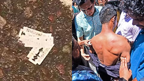 ബ്ലേഡ് കൊണ്ടുവന്നതാര്? സെക്രട്ടേറിയേറ്റ് മാർച്ചിനിടെ റോഡിൽ കിടന്ന ബ്ലേഡുകളെ ചൊല്ലി എസ്എഫ്ഐ - പൊലീസ് തർക്കം