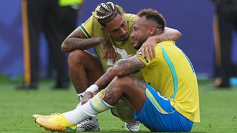 neymar crying after brazil's world cup exit
