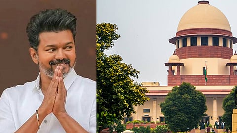 കരൂർ  ദുരന്തം; വിജയ്‌ക്കെതിരായ ഹർജിയിൽ ഡിഎംകെയെ ശകാരിച്ച് സുപ്രീം കോടതി 