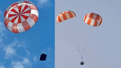 Parachute test to return astronauts to Earth successful