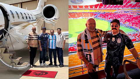 Mohanlal in Kansas City to attend Argentina vs Switzerland world cup match