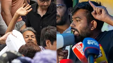 ജന്തർ മന്തറിൽ നാടകീയരംഗങ്ങൾ; വാങ്ചുക്കിനെ ബലംപ്രയോഗിച്ച് നീക്കി പൊലീസ്, പിന്നാലെ നിരാഹാരസമരം ആരംഭിച്ച് അഭിജീത് ദീപ്കെ