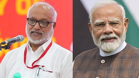 "ധർമേന്ദ്ര പ്രധാനെ മാറ്റാൻ മോദിക്ക് ധൈര്യമുണ്ടോ"; പ്രധാനമന്ത്രി ജനാധിപത്യ മര്യാദ പാലിക്കണമെന്ന് എം.എ.ബേബി