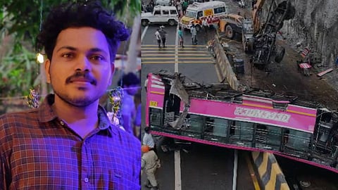 Accident: Bus overturns in Kuttipuram