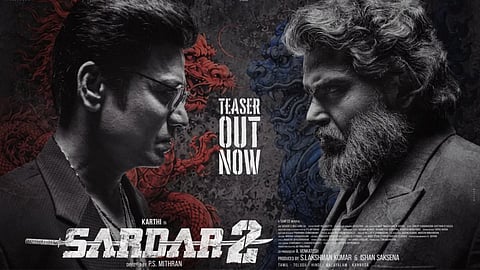 കാർത്തി ഡബിൾ റോളിൽ; 'സർദാർ 2' ടീസർ പുറത്ത്