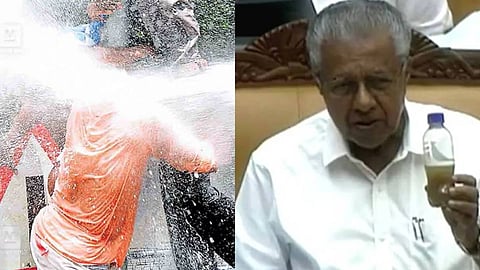 There is no infection in the water from the water cannon